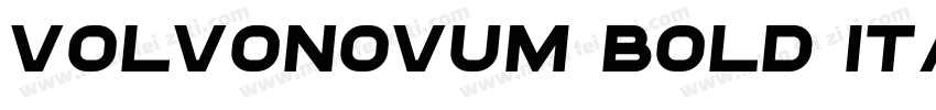 volvonovum BOLD ITALIC字体转换